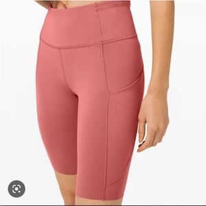 Lululemon Fast and Free 10” bike shorts